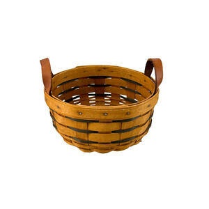 1984 Longaberger Heartland Button Basket 7"RD x 3"H